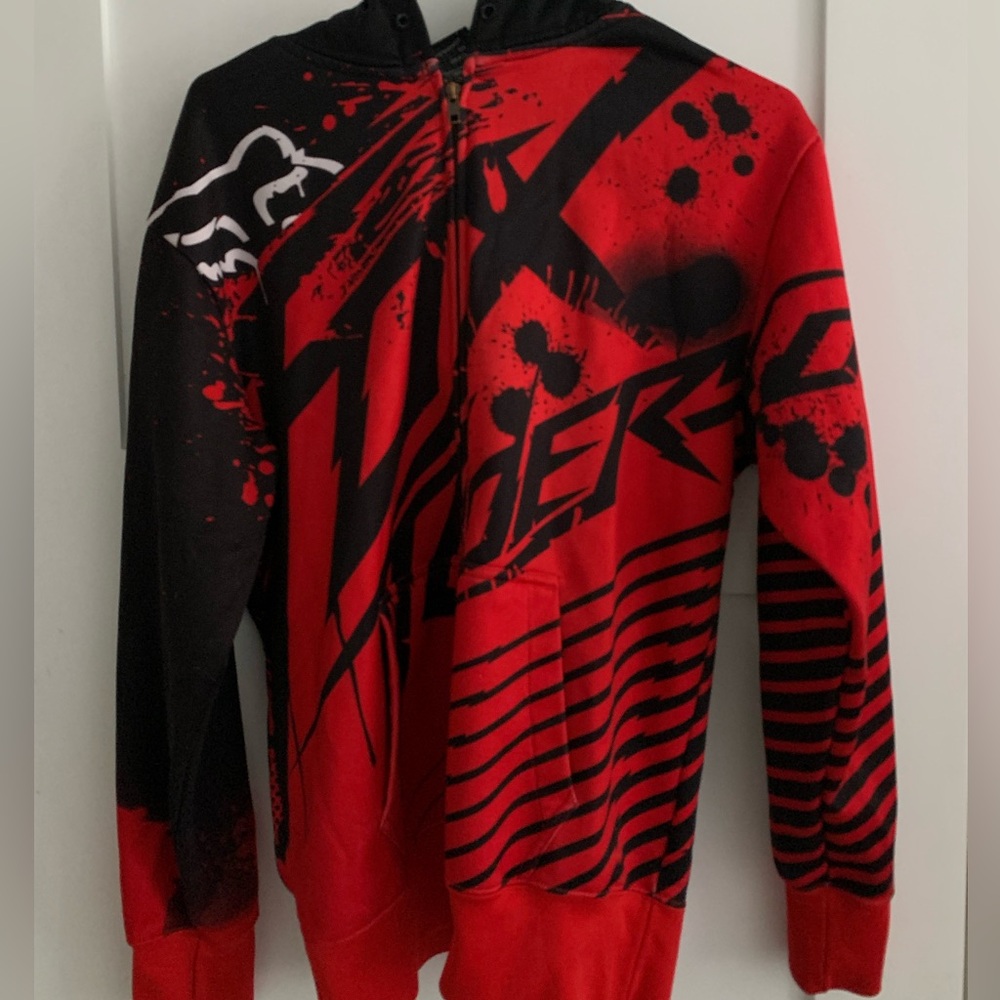 Fox red zip up hoodie